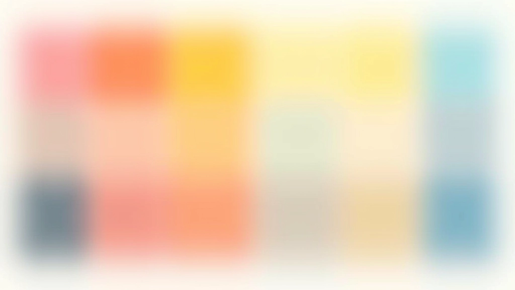 Barevná paleta s kontrastními barvami vedle sebe, webdesign inspirace