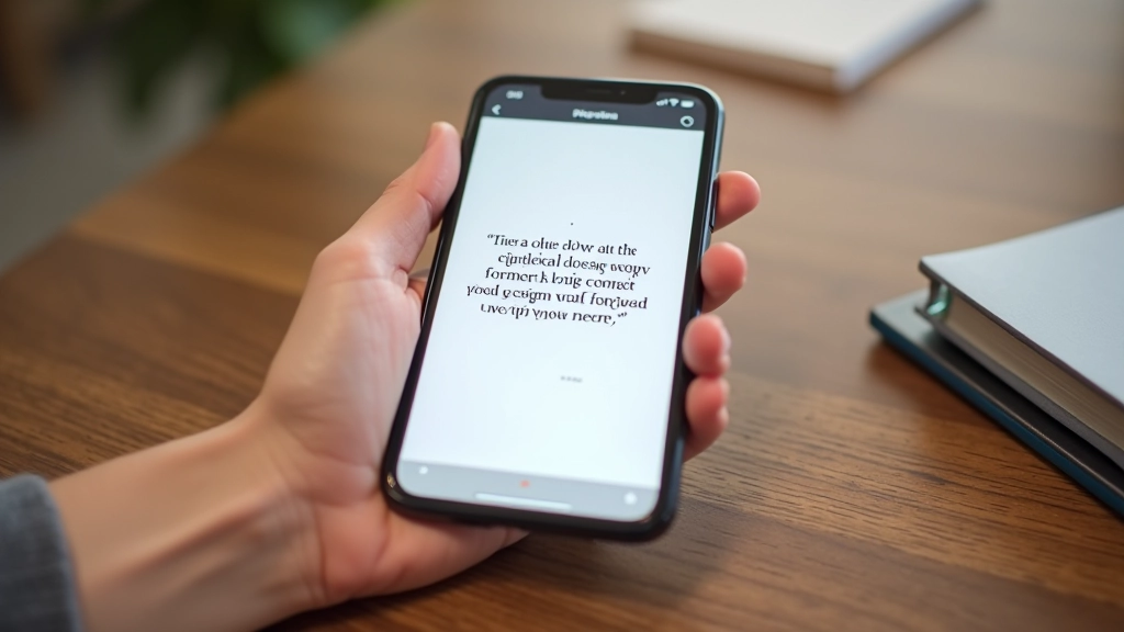Mobilní telefon s responzivním designem, text je čitelný na úzkých obrazovkách